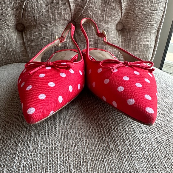 Kate Spade 
Women's Veronica Slip-On Pointed-Toe Slingback Flats polka Dots - Picture 3 of 7